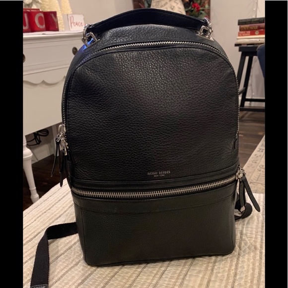 henri bendel Handbags - Authentic Henri Bendel black leather backpack